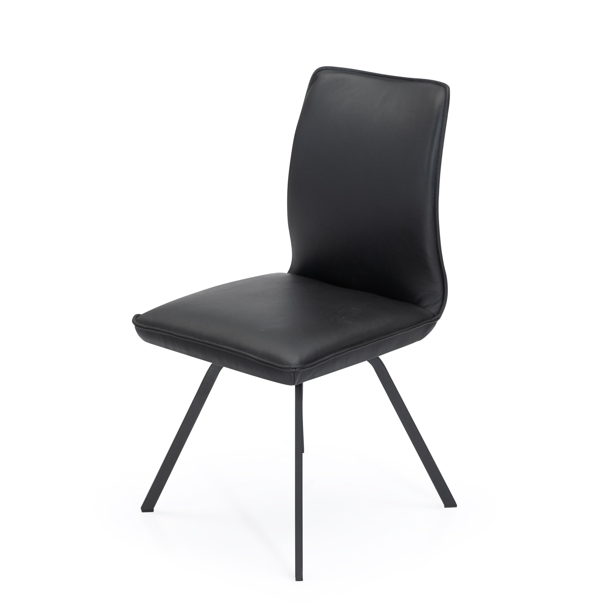 Fiore spisebordsstol, sort læder
