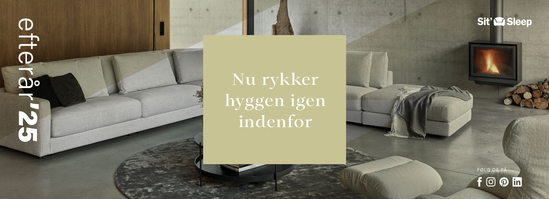 Efteråret er begyndt. Indret dit hjem med moderne møbler og boligtilbehør fra Sit'n Sleep