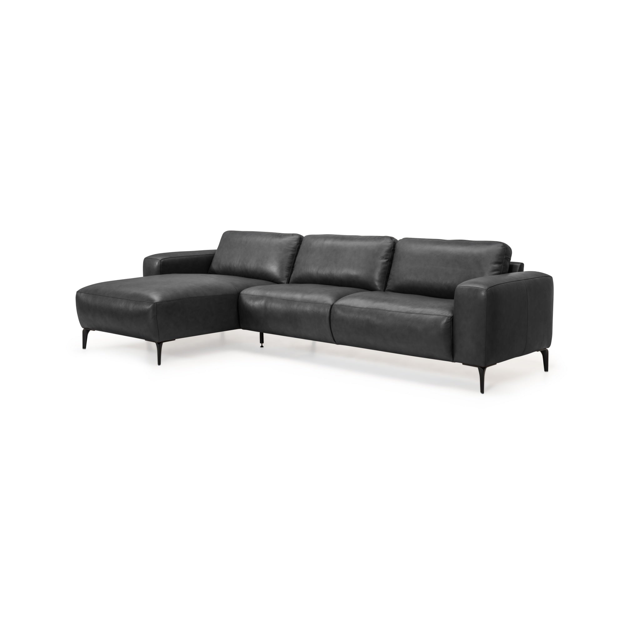 Maranello byggesofa, sort læder