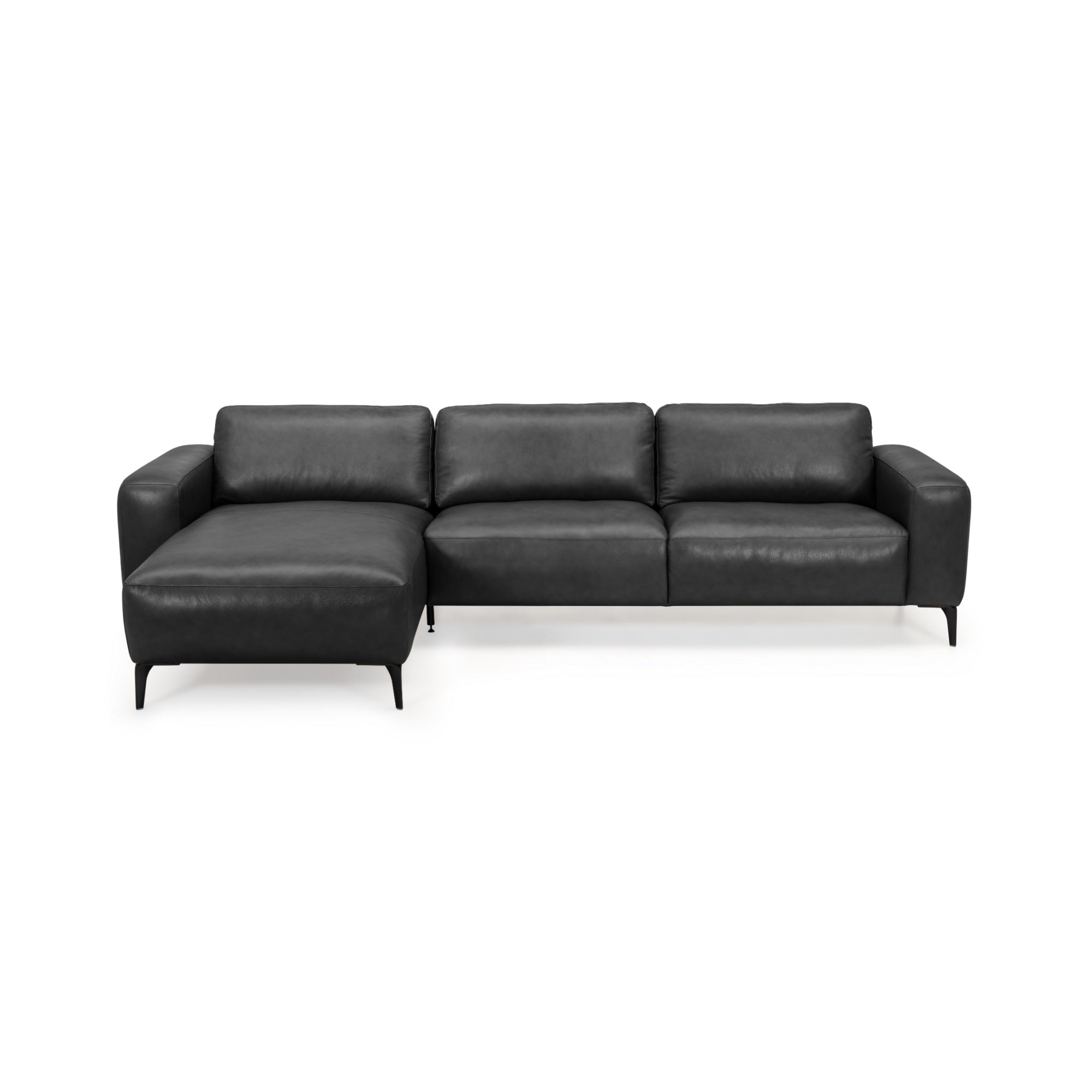 Maranello byggesofa, sort læder