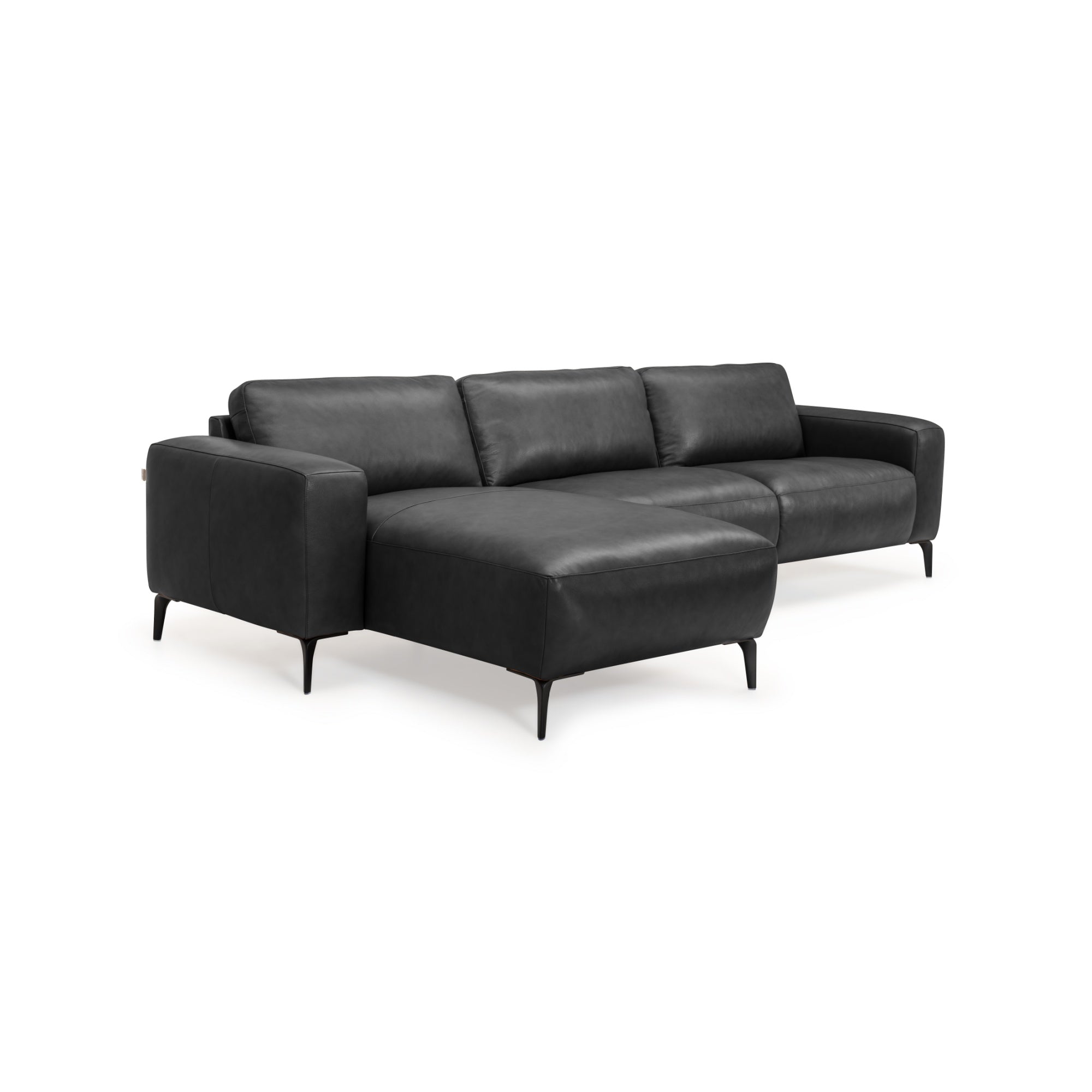 Maranello byggesofa, sort læder
