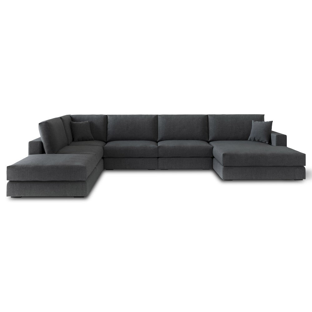 Andretta byggesofa, mørk grå