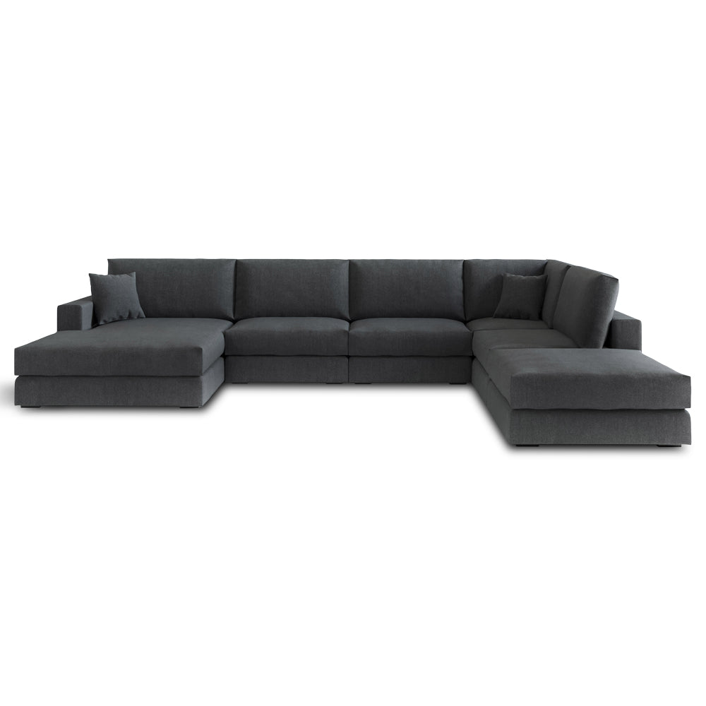 Andretta byggesofa, mørk grå