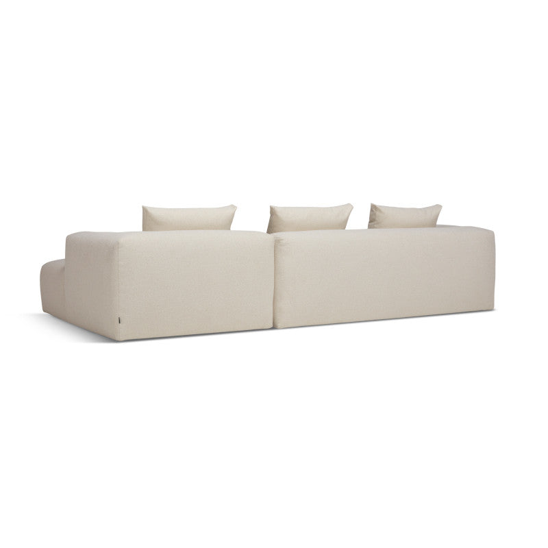 Casa sofa m/chaiselong, bouclé white