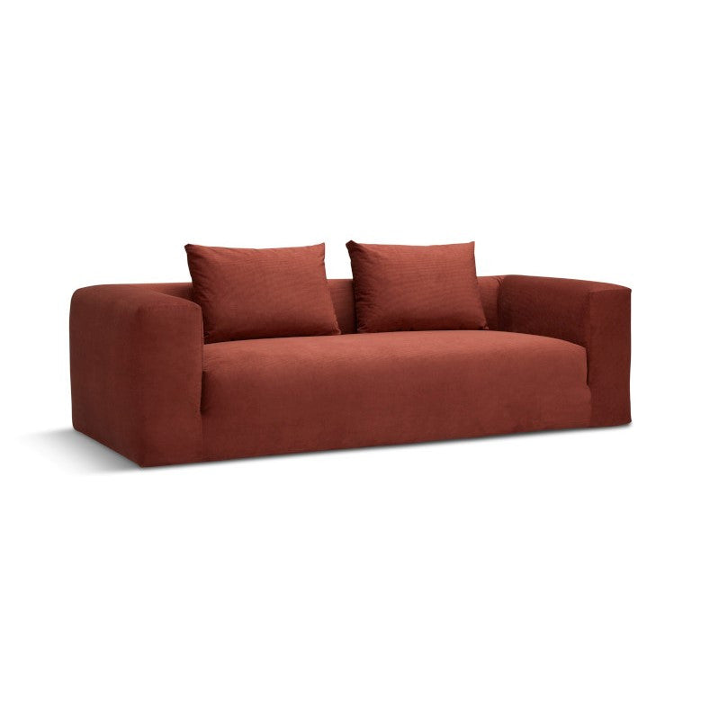 Casa 3 pers. sofa, rust fløjl