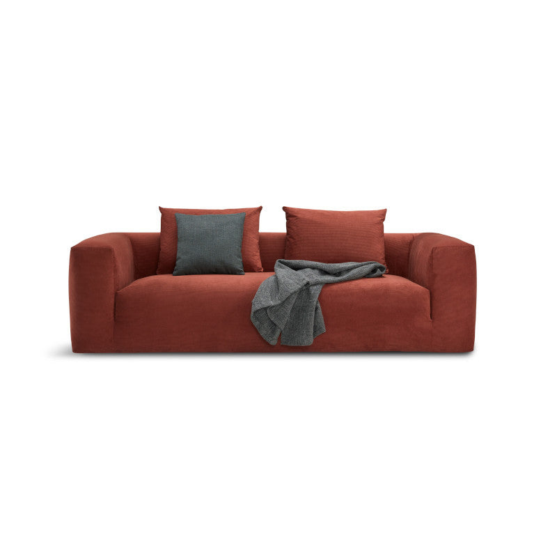 Casa 3 pers. sofa, rust fløjl