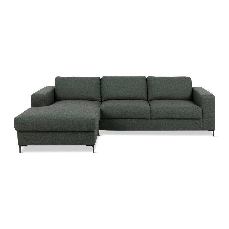 Construct 2 sofa m. chaiselong, grøn