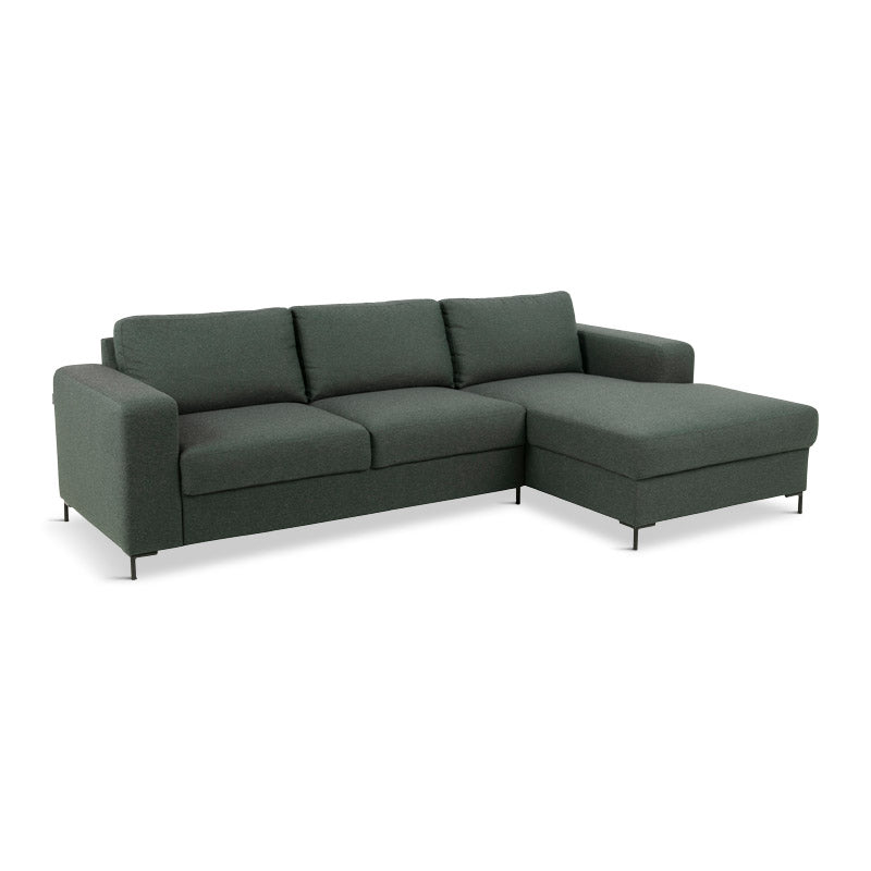 Construct 2 sofa m. chaiselong, grøn