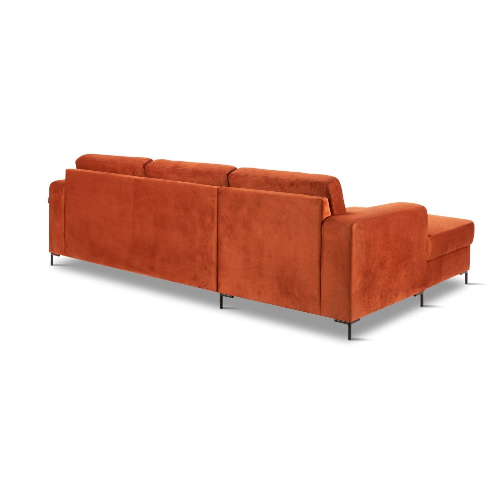 Construct 2 sofa m. chaiselong, orange