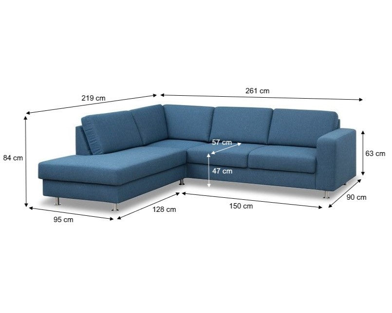 Construct 2 hjørnesofa m/open end