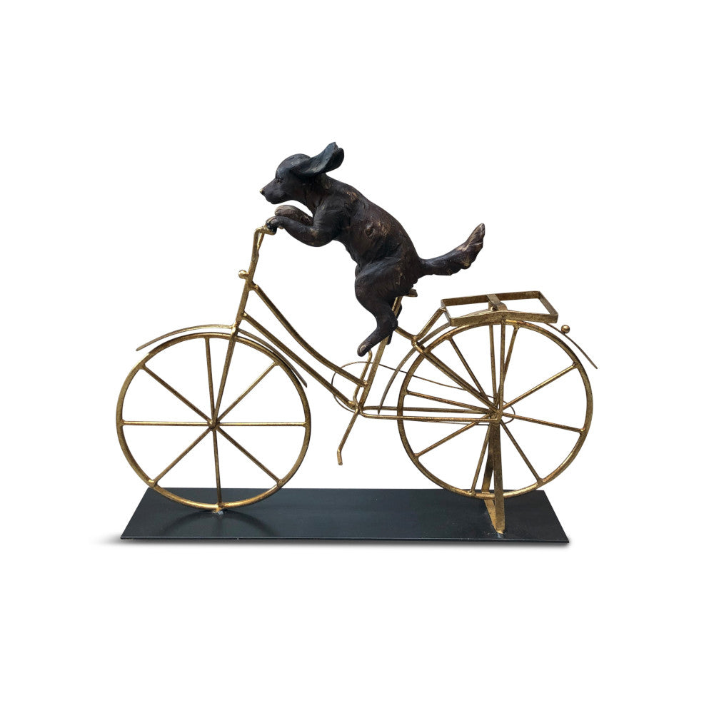 Hund på cykel deco