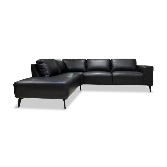 Modu byggesofa, sort læder