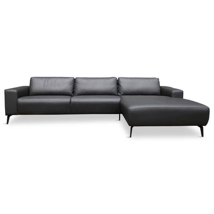 Modu byggesofa, mørkegrå læder