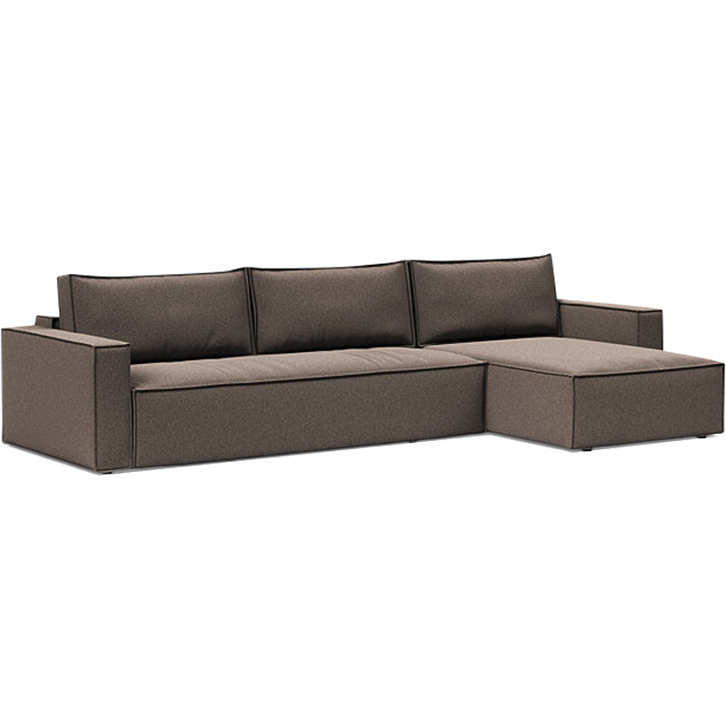 Newilla sovesofa m/chaiselong, taupe