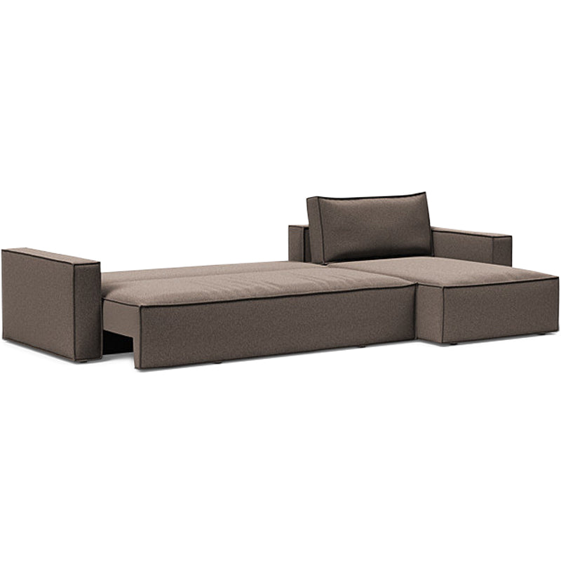 Newilla sovesofa m/chaiselong, taupe