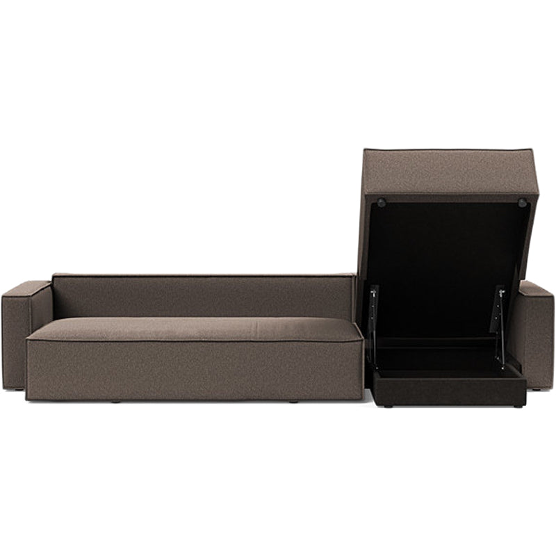 Newilla sovesofa m/chaiselong, taupe