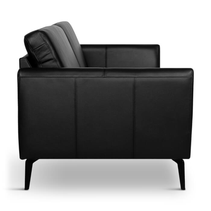 Nova modular 3 pers sofa, sort læder