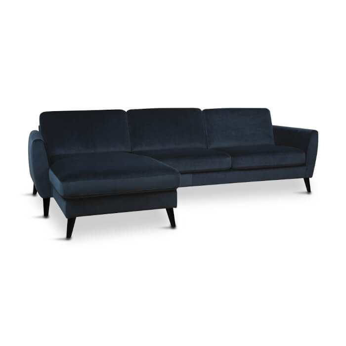 Nova modular sofa m/chaiselong, blå