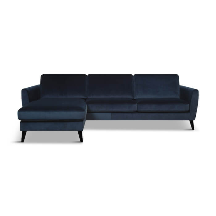 Nova modular sofa m/chaiselong, blå