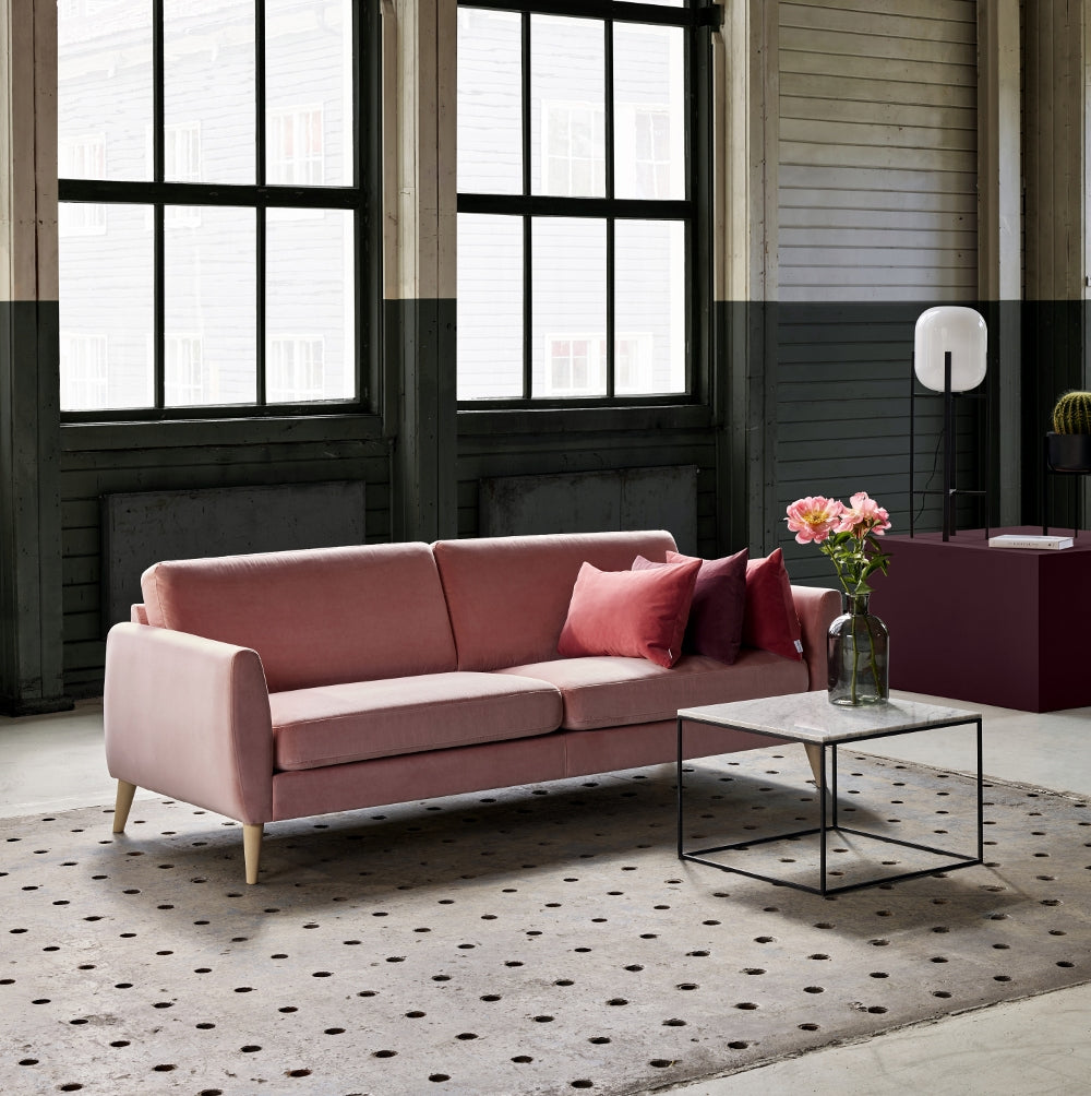 Nova modular 3 pers. sofa, rosa