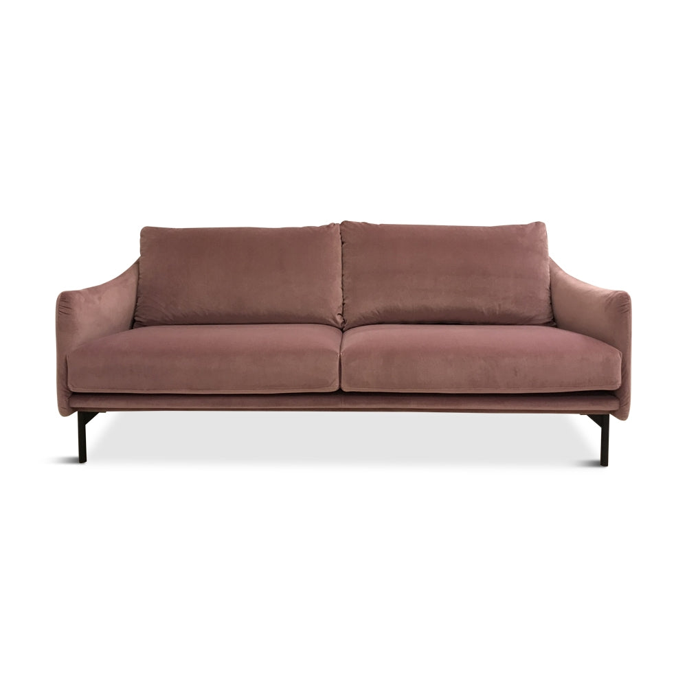 Smile, velour sofa