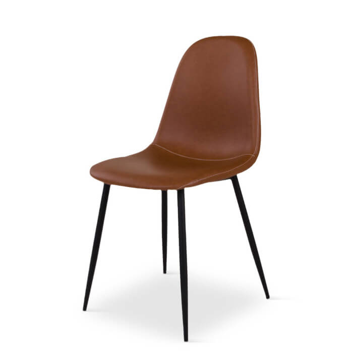 Stockholm spisebordsstol, vintage brun