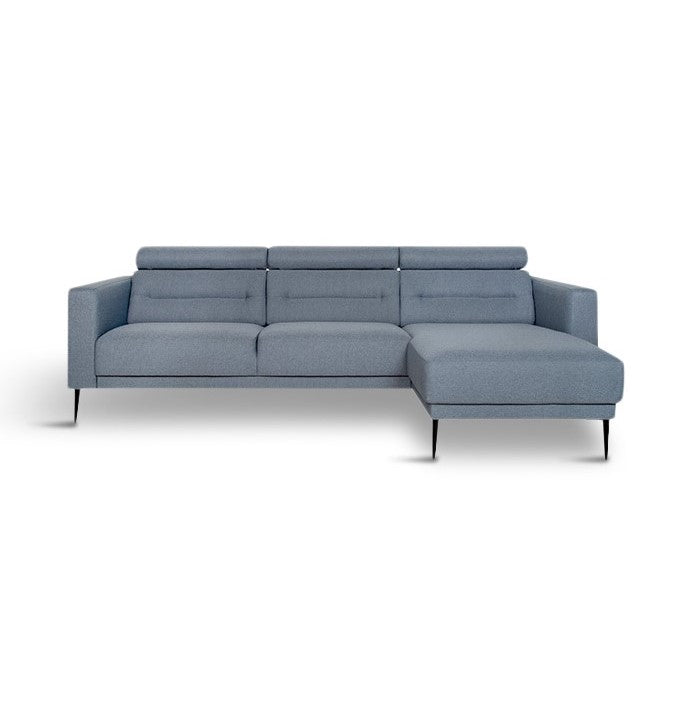 Vizion sofa m/chaiselong, blå